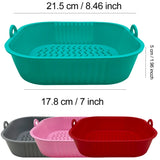 AirBake – Silicone Airfryer Pan & Baking Tray | Reusable Square BBQ & Oven Mat