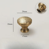 Vintage Hand-Hammered Brass Handles – Bronze Furniture Pulls for Cabinets & Drawers