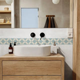 DecoMosaic Waterproof Mosaic Wall Stickers – Peel & Stick Backsplash for Bathroom, Kitchen & Living Spaces