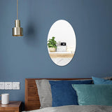 AcryLux Large Round & Oval Acrylic Wall Mirror – Safe, Flexible & Modern