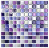 CrystalMosaic 3D Tile Stickers – Self-Adhesive Waterproof Glass-Look Wall Covering for Kitchen & Bathroom (5/10 Pieces)