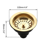 AquaGuard Stainless Steel Sink Strainer with Odor Filter – Pop-Up Stopper & Anti-Clog Basket