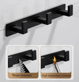 SteelLine Stainless Steel Wall Coat Rack – Multi-Purpose Hooks for Jackets, Bags & Hats