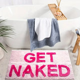 BlushNaked Getufteter Designteppich – Rosa "Get Naked" Bad- & Wohnteppich
