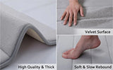 LuxSoft Memory Foam Bath Mat – Non-Slip Water-Absorbent & Machine-Washable – Comfortable 3D Bathroom Rug
