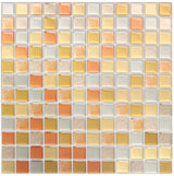 CrystalMosaic 3D Tile Stickers – Self-Adhesive Waterproof Glass-Look Wall Covering for Kitchen & Bathroom (5/10 Pieces)