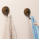 NaturWood Premium Walnut Wooden Hanger – Elegant, Minimalist & Durable Wall Hook for Clothes and Accessories
