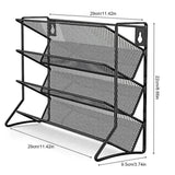 4 Tier Wall Mounted Spice Rack Organizer Premium – Carbon Steel Kitchen Shelf | Pantry Cabinet Storage | Space Saving Design