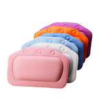 SpaRelax Soft Bath Pillow – Comfortable Neck Support Pillow with Suction Cups