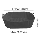 AirBake – Silicone Airfryer Pan & Baking Tray | Reusable Square BBQ & Oven Mat