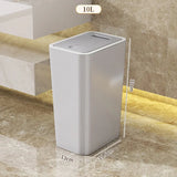 FreshGuard 10L Odor-Free Trash Can – Modern & Space-Saving Design for Kitchen and Bathroom