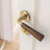 Walnoir Retro Wooden Door Lock – Quiet Interior Door Lock with Classic Design