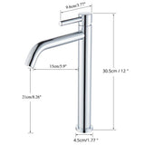 Modern Bathroom Sink Faucet in Black or Gold Finish – Single Handle Basin Mixer for Hot and Cold Water