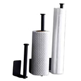 LUXROLLO – Self-Adhesive Stainless Steel Toilet Paper Holder (Extended & Drill-Free)