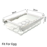 FridgeMaster – Transparent Kitchen Storage Box for Fruits, Vegetables & Eggs