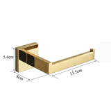AurevaSteel 304 Stainless Gold Toilet Paper Holder – Luxury Rustproof Bathroom Wall Mount Tissue Roll Dispenser