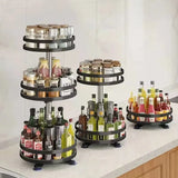 SpiceTurn Pro – 360° Rotating Spice Rack Organizer for Kitchen