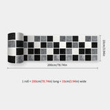 DecoMosaic Waterproof Mosaic Wall Stickers – Peel & Stick Backsplash for Bathroom, Kitchen & Living Spaces