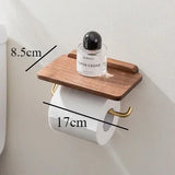 EverWood Paper Towel Holder – Solid Wood & Stainless Steel
