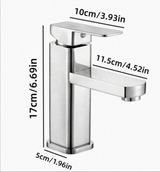 Modern Deck Mounted Black and Chrome Bathroom Faucet with Dual Temperature Mixer