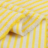 LambSoft Stripe Jacquard Lamb Fleece Fabric – Soft Premium Textile for Kids’ Clothing & DIY Projects