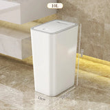 FreshGuard 10L Odor-Free Trash Can – Modern & Space-Saving Design for Kitchen and Bathroom