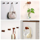 NordicWood Minimalist Wall Hook – Premium Beech & Walnut Wood Hanger