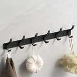 Luxe BlackHook Aluminium Wall Hooks – Clothes & Towel Rack for Bathroom and Kitchen