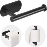 LUXROLLO – Self-Adhesive Stainless Steel Toilet Paper Holder (Extended & Drill-Free)