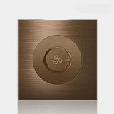 CaffèRetro Vintage Wall Switch & Outlet – Coffee Brown with LED Indicator (110–250V)