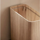 EcoPress Wooden Trash Bin with Lid – Large, Stylish Wastebasket for Home, Office & Modern Living