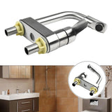 Stainless Steel Kitchen Sink Faucet with Single Handle Hot and Cold Water Mixer