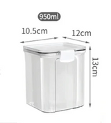 ClearFresh Airtight Storage Jars Set – Large Kitchen Grain Containers | Moisture Proof Acrylic Canisters | Modern Pantry Organizer