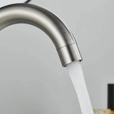 Contemporary Black Nickel Stainless Steel Bathroom Faucet with 360 Degree Swivel Spout and Single Lever Control