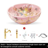 Aurora Hand-Painted Designer Vessel Sink