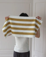 RetroStripe Luxe Cotton Towel – Striped Luxury Towel in Hotel Quality