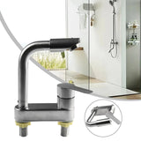 Stainless Steel Kitchen Sink Faucet with Single Handle Hot and Cold Water Mixer