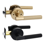 Viladepot Privacy Door Lever – Knurled Handle, Keyless for Bedroom & Bathroom