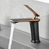 Luxury Black White Rose Gold Bathroom Faucet Premium – Single Handle Basin Mixer | Hot & Cold Water Control | Modern Brass Design