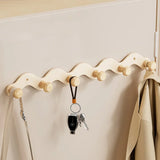 RuralHook Aluminium Wall Hooks – 6-Piece Boarable Rack for Towels, Clothes & Accessories