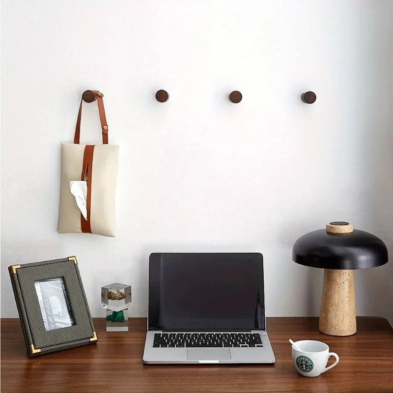 NordicWood Minimalist Wall Hook – Premium Beech & Walnut Wood Hanger