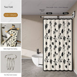 AquaExpand Retractable Suction Cup Shower Rod – Waterproof Bathroom Divider & Wall-Mounted Drying Rack