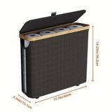 RollGuard Elegant Toilet Paper Holder with Lid – Closed Storage Container for Bathroom Rolls