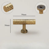Vintage Hand-Hammered Brass Handles – Bronze Furniture Pulls for Cabinets & Drawers
