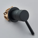 Dual Function Shower Mixer Valve Black Chrome – Concealed Brass Hot Cold Control | Diverter Valve | Modern Bathroom Fixture