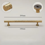 Vintage Hand-Hammered Brass Handles – Bronze Furniture Pulls for Cabinets & Drawers