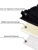PlushPad Luxury Chenille Bath Mat – Super-Soft, Non-Slip & Quick-Dry for Ultimate Bathroom Comfort