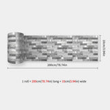 DecoMosaic Waterproof Mosaic Wall Stickers – Peel & Stick Backsplash for Bathroom, Kitchen & Living Spaces
