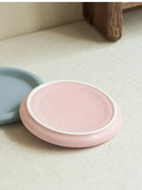 SweetMacaron Ceramic Breakfast & Dessert Plate – Fresh Colors, Round Design & Versatile Use
