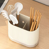 Organix – Multifunctional Cutlery Holder with Drain & Wall Mount (No Drilling Required)